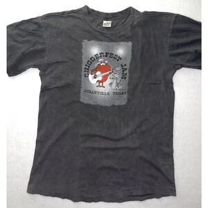 Vintage Faded Worn Single Stitch Graphic T-Shirt Size XL Chiggerfest‎ RARE
